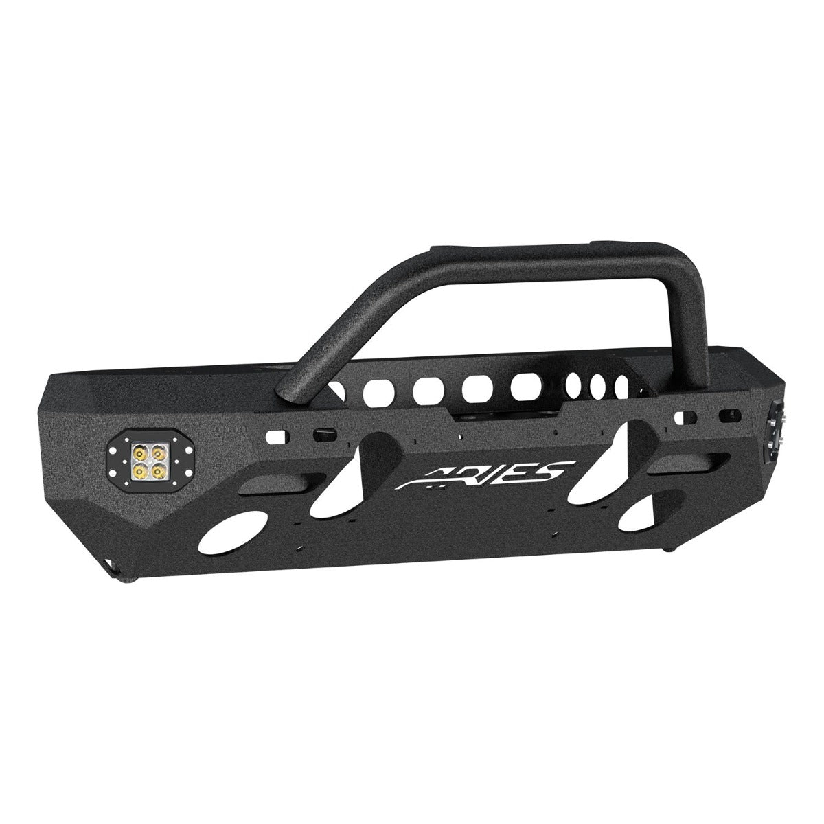 ARIES 2082056 TrailChaser Jeep Wrangler JK Steel Front Bumper (Option 3)