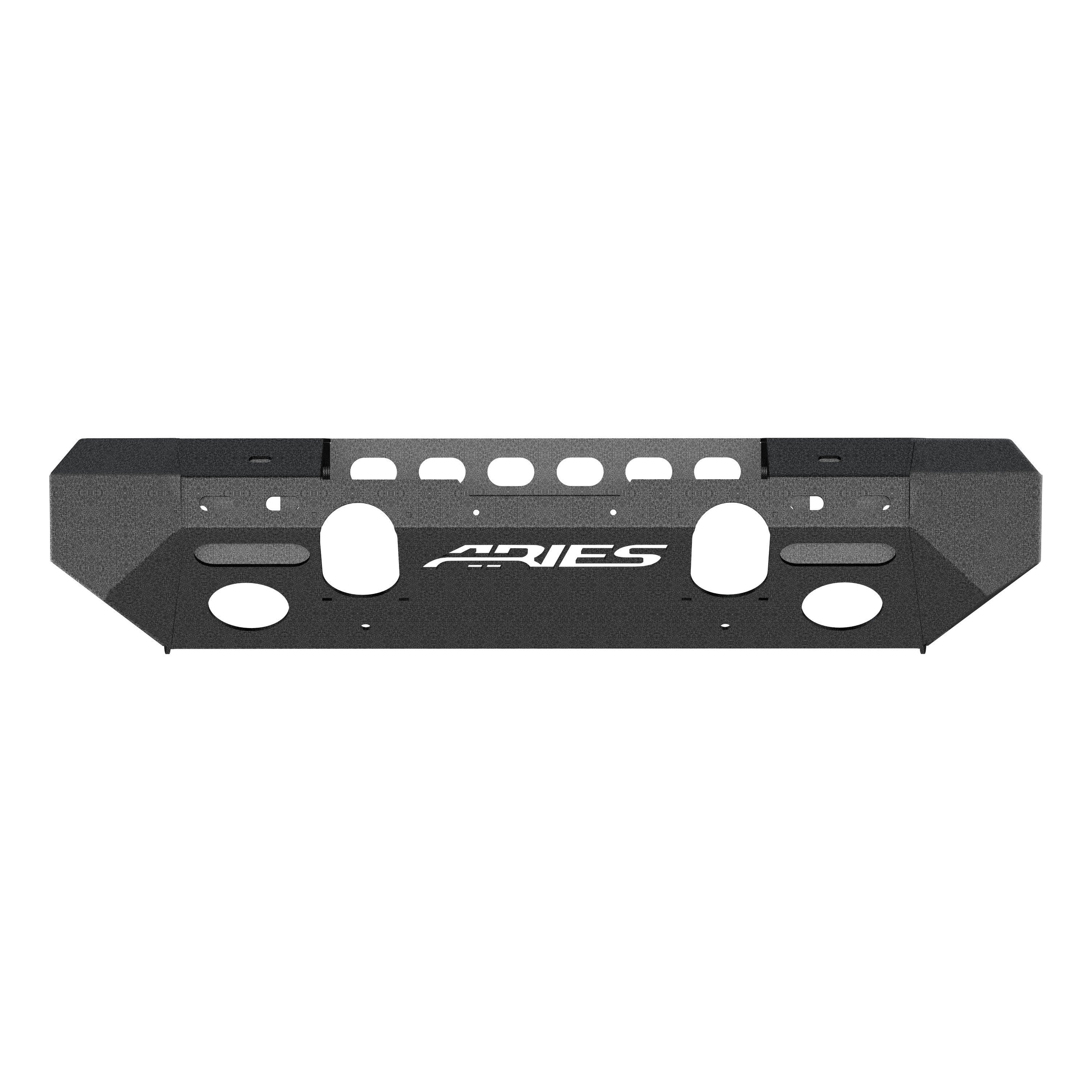 ARIES 2082070 TrailChaser Jeep Wrangler JL, Gladiator Steel Front Bumper (Option 6)