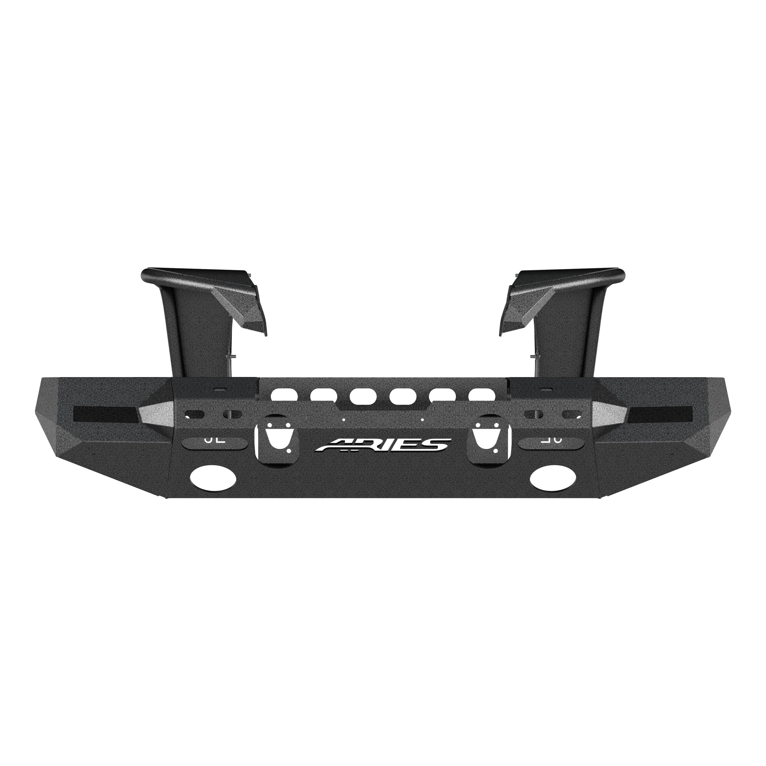 ARIES 2082073 TrailChaser Jeep Wrangler JL Front Bumper with Fender Flares (Option 7)