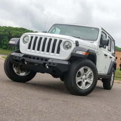 ARIES 2082074 TrailChaser Jeep Wrangler JL, Gladiator Aluminum Front Bumper (Option 6)