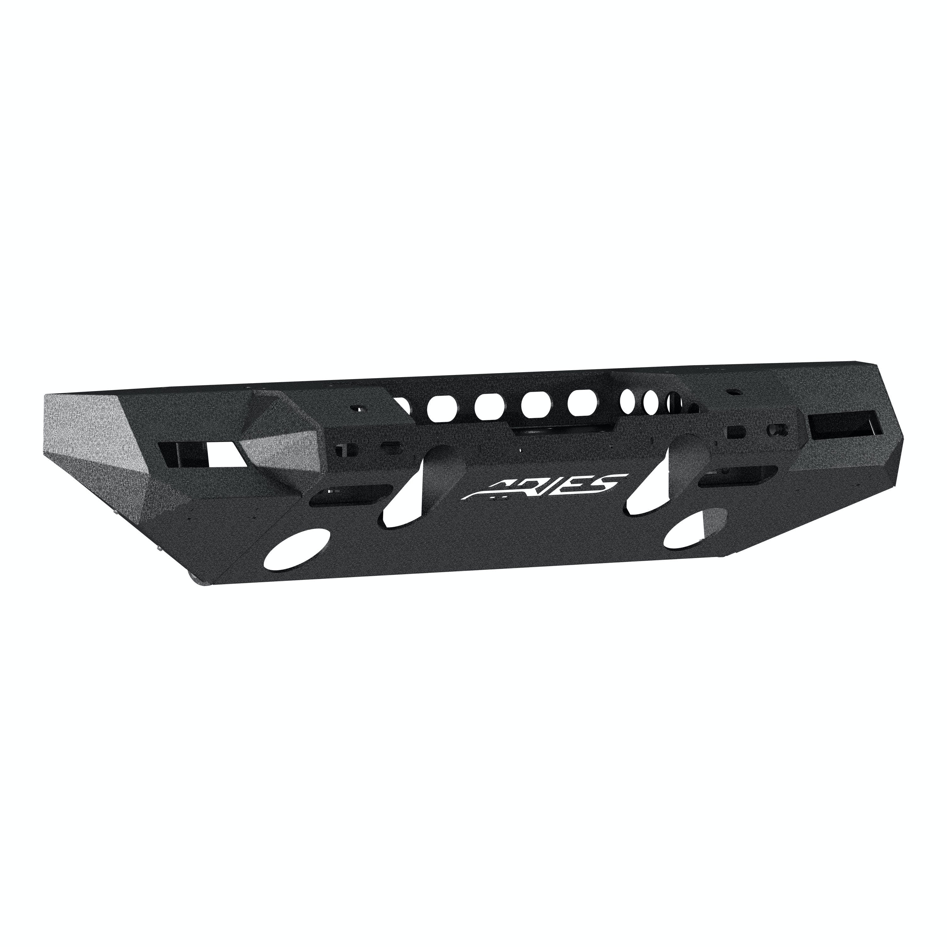 ARIES 2082076 TrailChaser Jeep Wrangler JL, Gladiator Aluminum Front Bumper (Option 7)