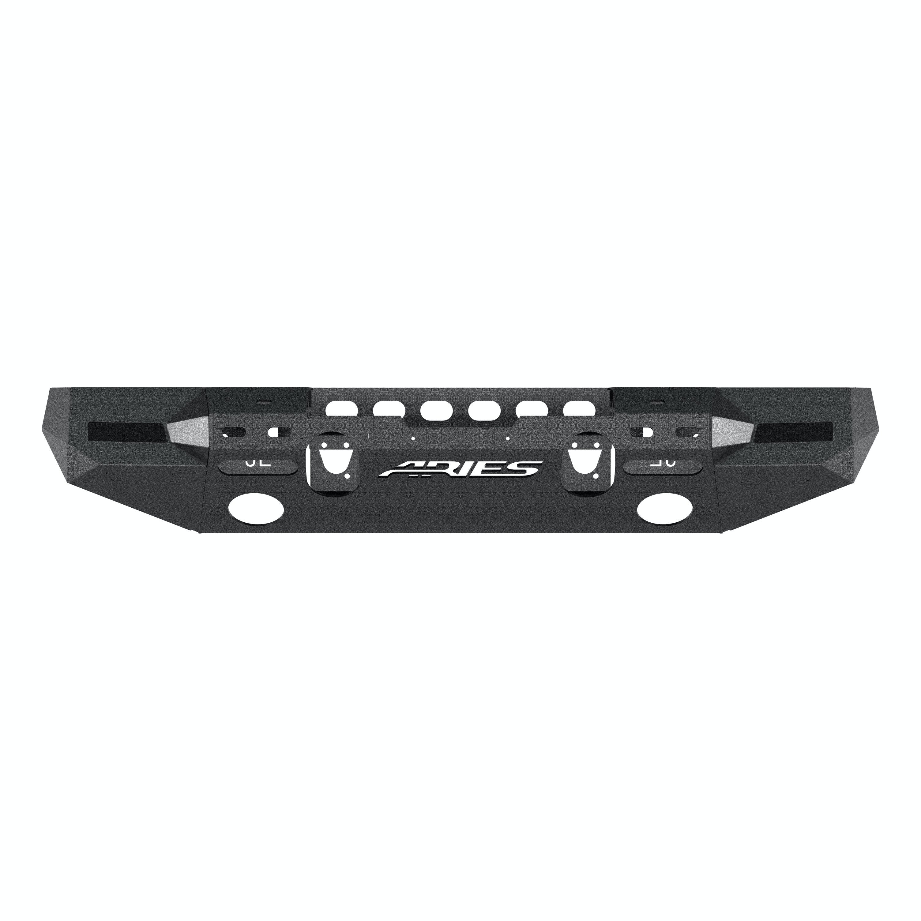 ARIES 2082076 TrailChaser Jeep Wrangler JL, Gladiator Aluminum Front Bumper (Option 7)