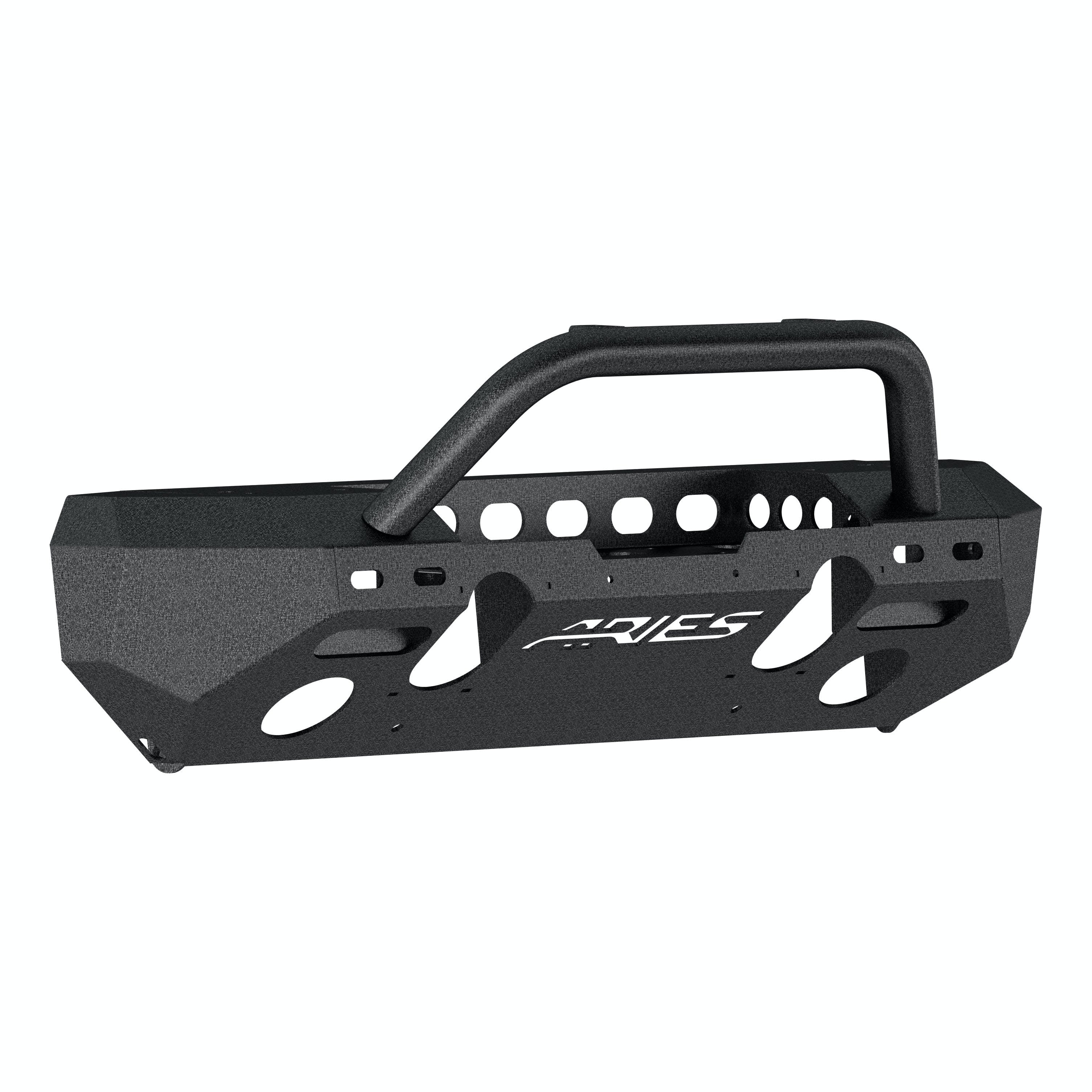 ARIES 2082078 TrailChaser Jeep Wrangler JL, Gladiator Steel Front Bumper (Option 4)