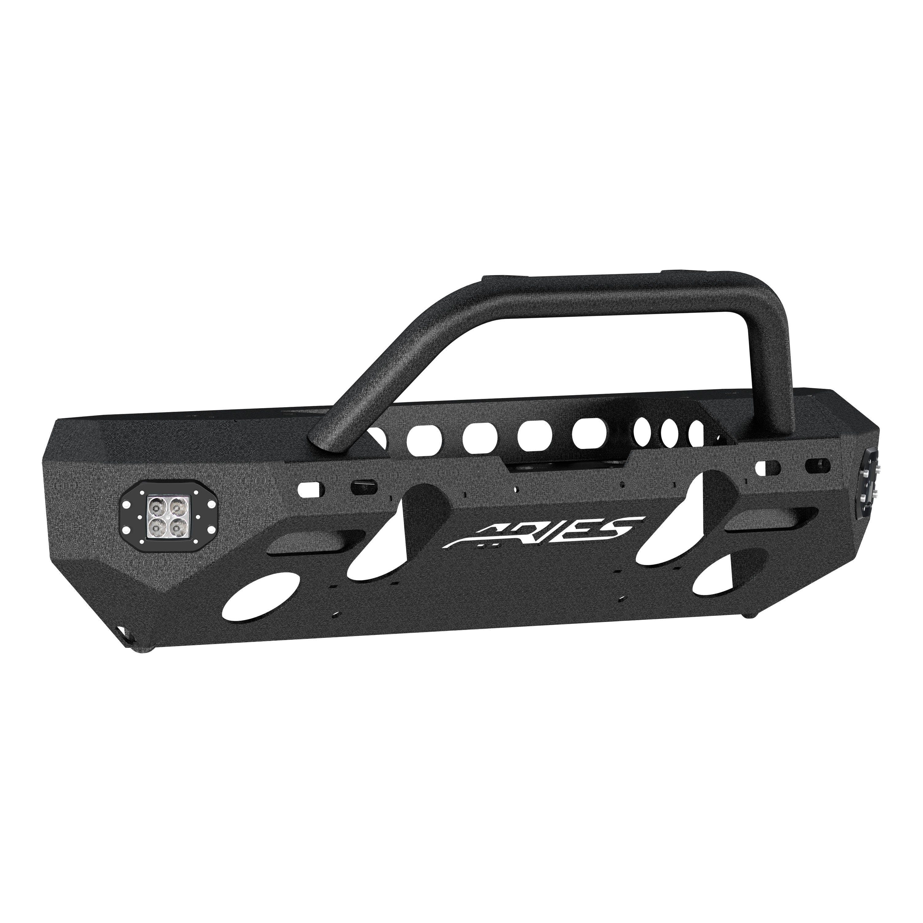 ARIES 2082084 TrailChaser Jeep Wrangler JL, Gladiator Steel Front Bumper (Option 3)