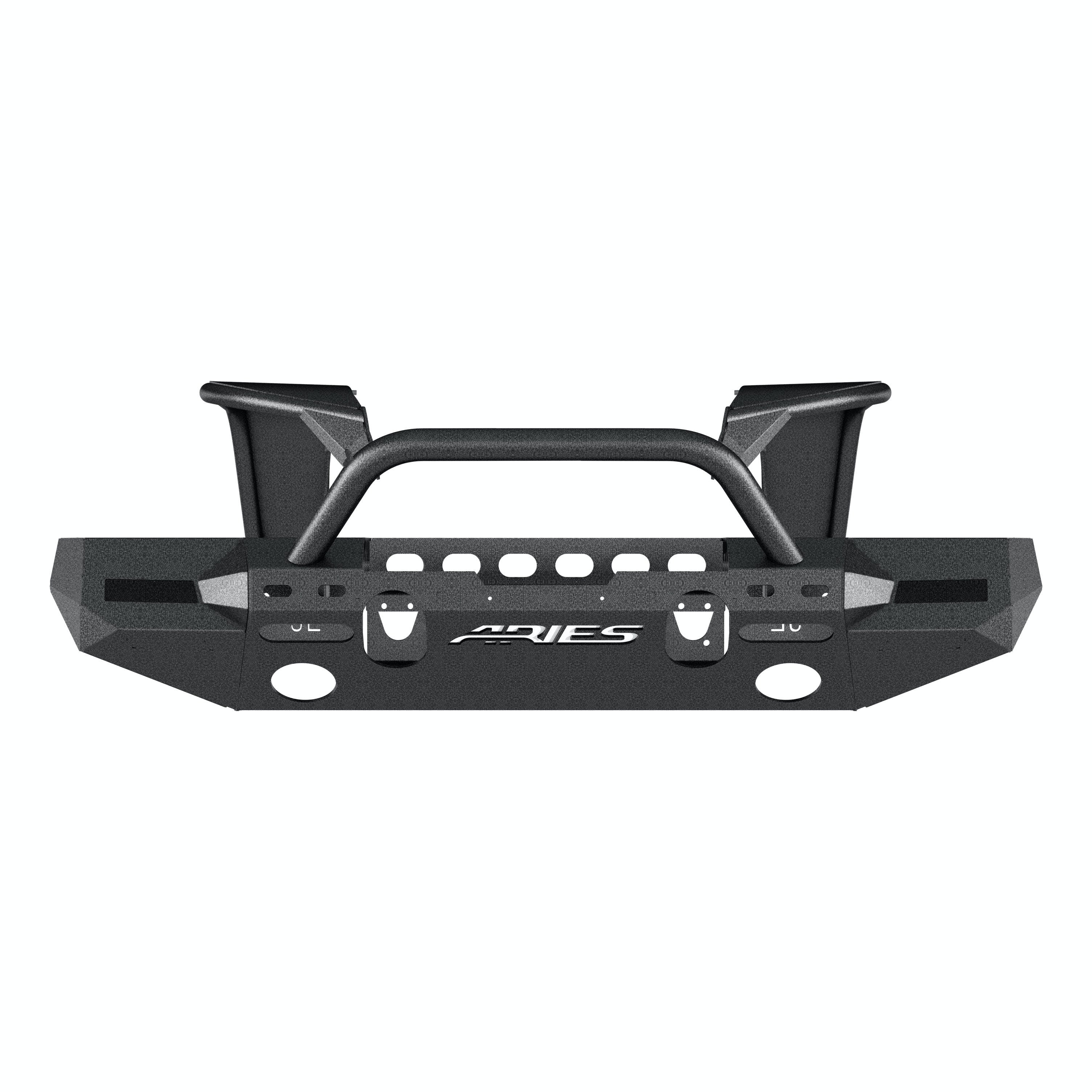 ARIES 2082086 TrailChaser Jeep Wrangler JL Front Bumper with Fender Flares (Option 8)