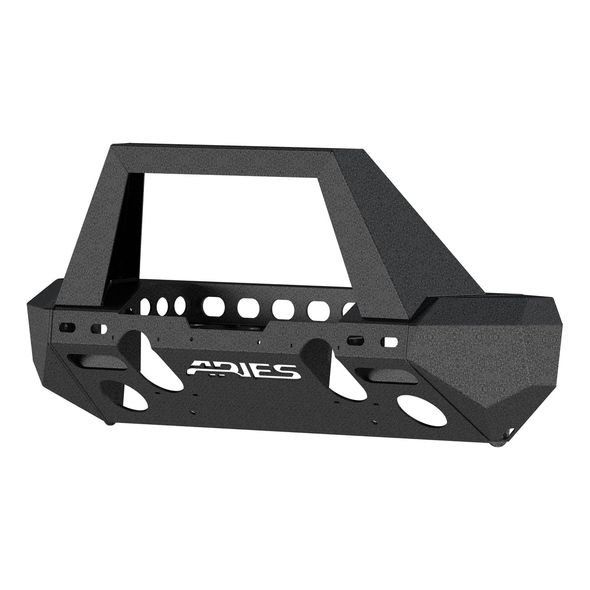 ARIES 2082093 TrailChaser Jeep Wrangler JL, Gladiator Aluminum Front Bumper (Option 2)