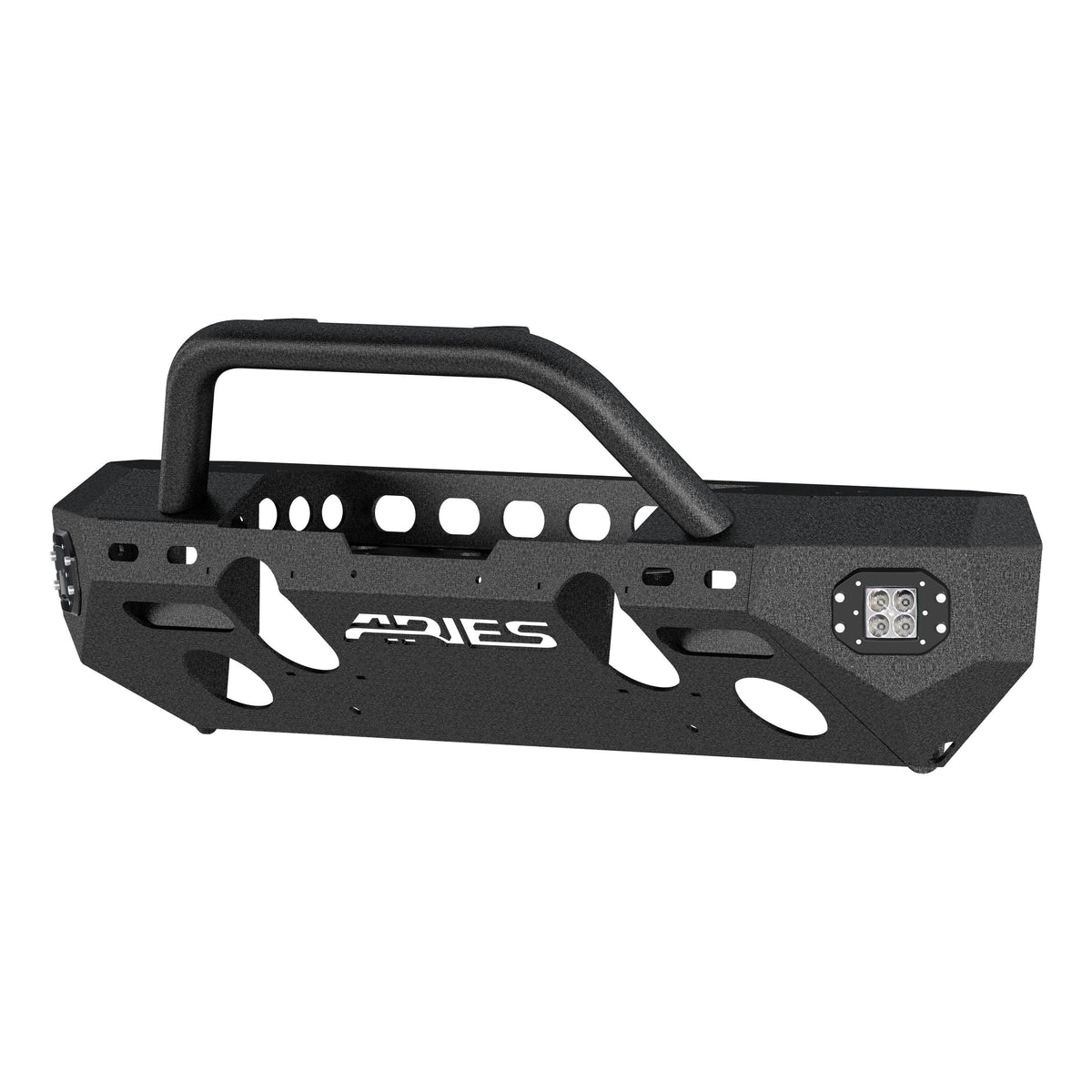 ARIES 2082094 TrailChaser Jeep Wrangler JL, Gladiator Aluminum Front Bumper (Option 3)