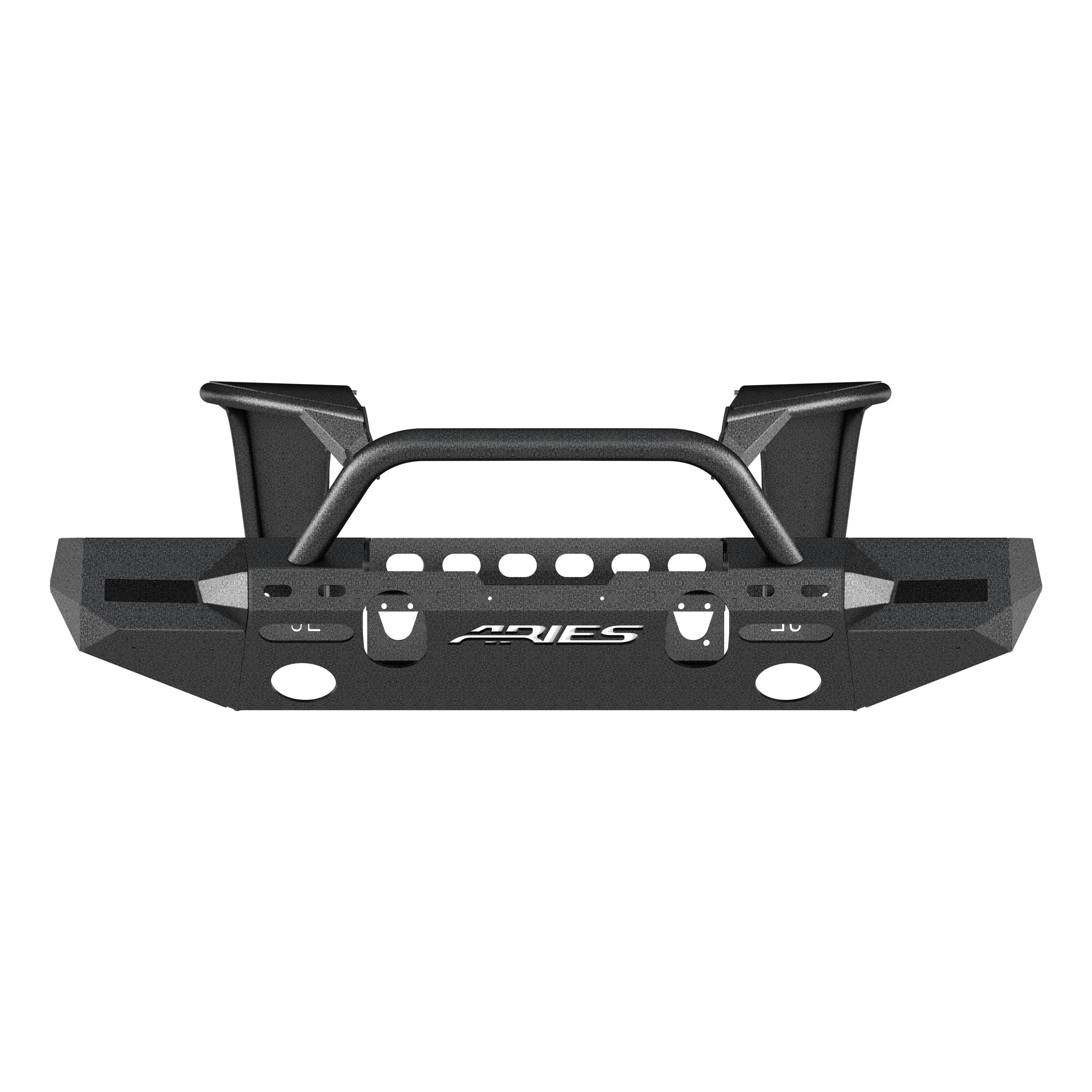 ARIES 2082096 TrailChaser Jeep Wrangler JL Front Bumper with Fender Flares (Option 8)