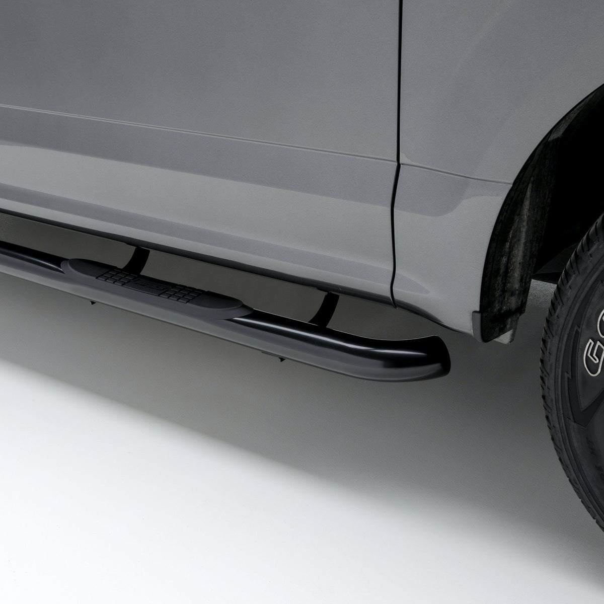 ARIES 209043 3" Round Black Steel Side Bars, Select Ford Bronco Sport