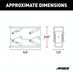 ARIES 2090613 Replacement Headache Rack Stake Pocket Anchors (2-Pack)