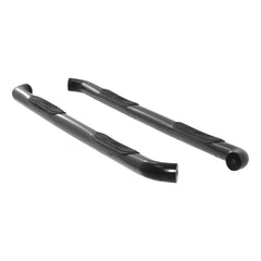 ARIES 214045 3" Round Black Stainless Side Bars, Select Silverado, Sierra 1500, 2500, 3500 HD