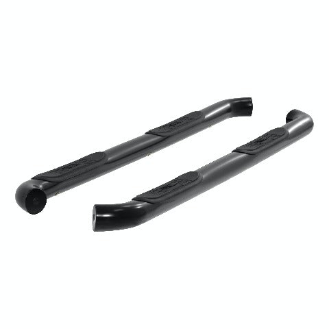 ARIES 214046 3" Round Black Stainless Side Bars, Select Silverado, Sierra 1500, 2500, 3500 HD