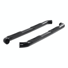 ARIES 214046 3" Round Black Stainless Side Bars, Select Silverado, Sierra 1500, 2500, 3500 HD