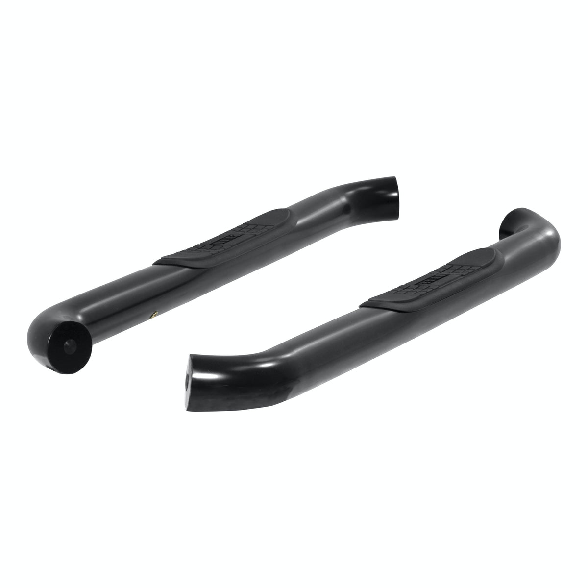 ARIES 214048 3" Round Black Stainless Side Bars, Select Silverado, Sierra 1500, 2500, 3500 HD