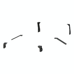 ARIES 214053 3" Round Black Stainless Side Bars, Select Chevrolet Silverado, GMC Sierra 1500
