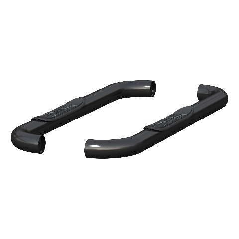 ARIES 215039 3" Round Black Stainless Side Bars, Select Dodge, Ram 1500, 2500, 3500