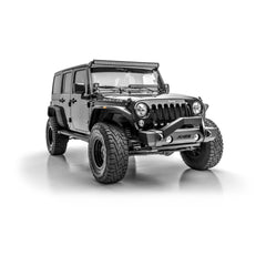 ARIES 2156000 TrailCrusher Jeep Wrangler JK Steel Front Bumper, 12.5K