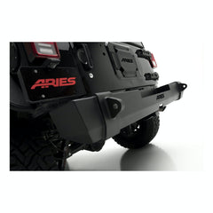 ARIES 2157000 TrailCrusher Jeep Wrangler JK Steel Rear Bumper, 12.5K