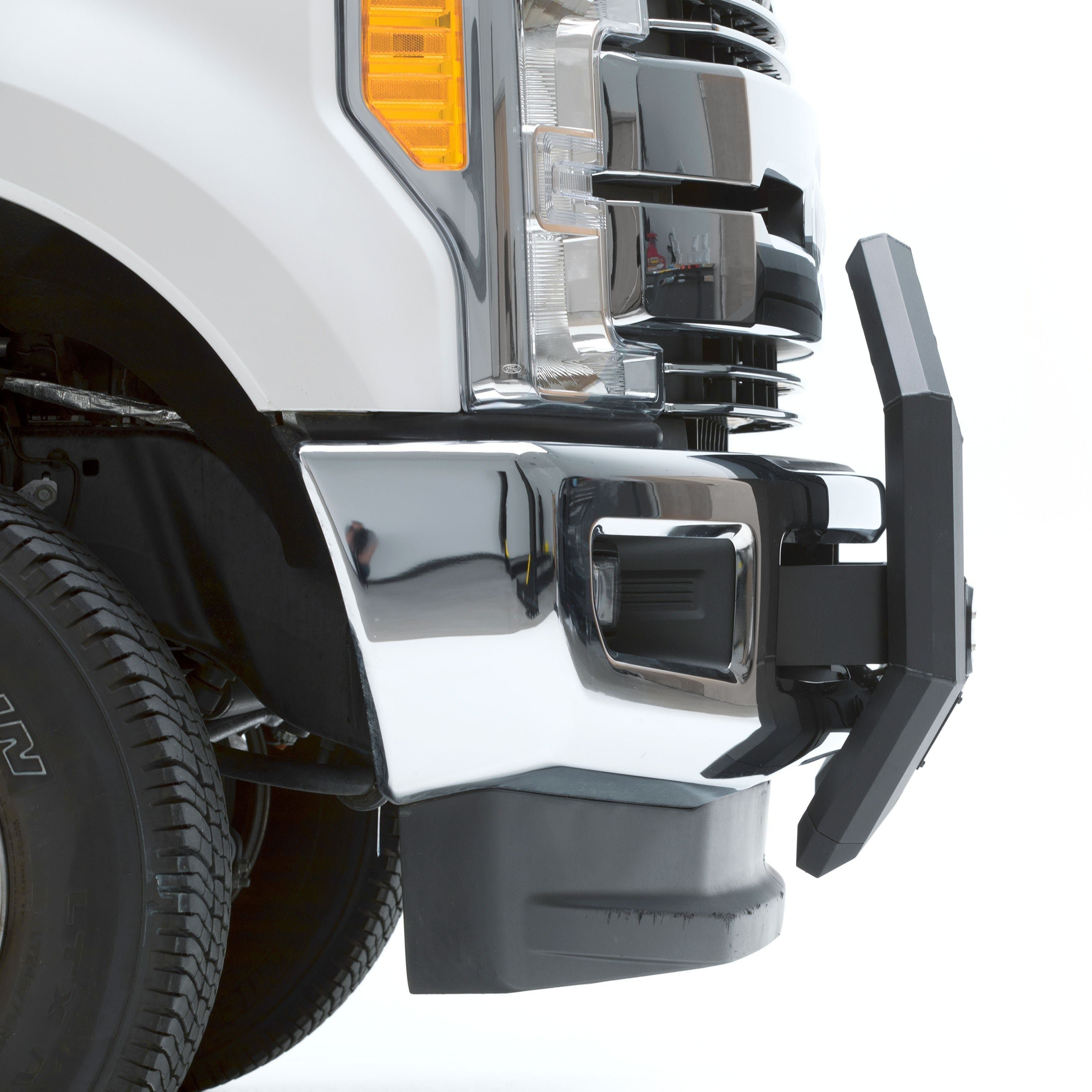 ARIES 2163103 AdvantEDGE 5-1/2" Black Aluminum Bull Bar with Lights, Select Ford Super Duty