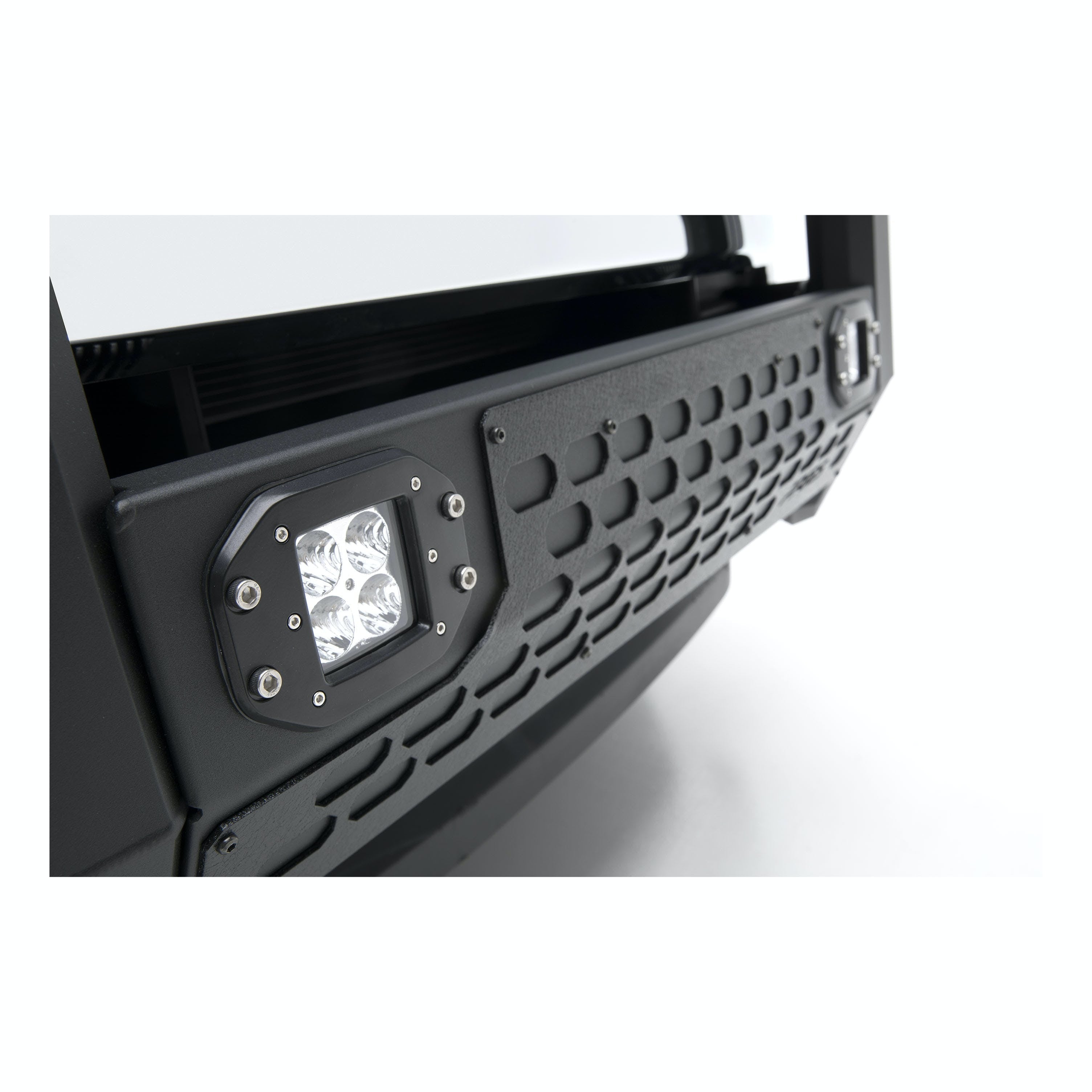 ARIES 2164100 AdvantEDGE 5-1/2" Black Aluminum Bull Bar with Lights, Select Silverado, Sierra