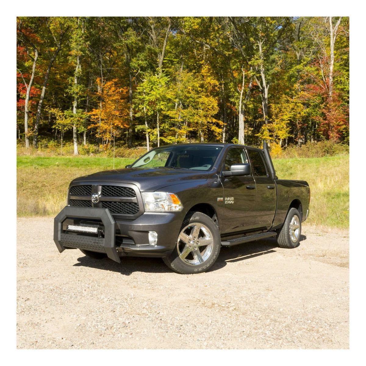 ARIES 2165000 AdvantEDGE 5-1/2" Black Aluminum Bull Bar, Select Dodge, Ram 1500