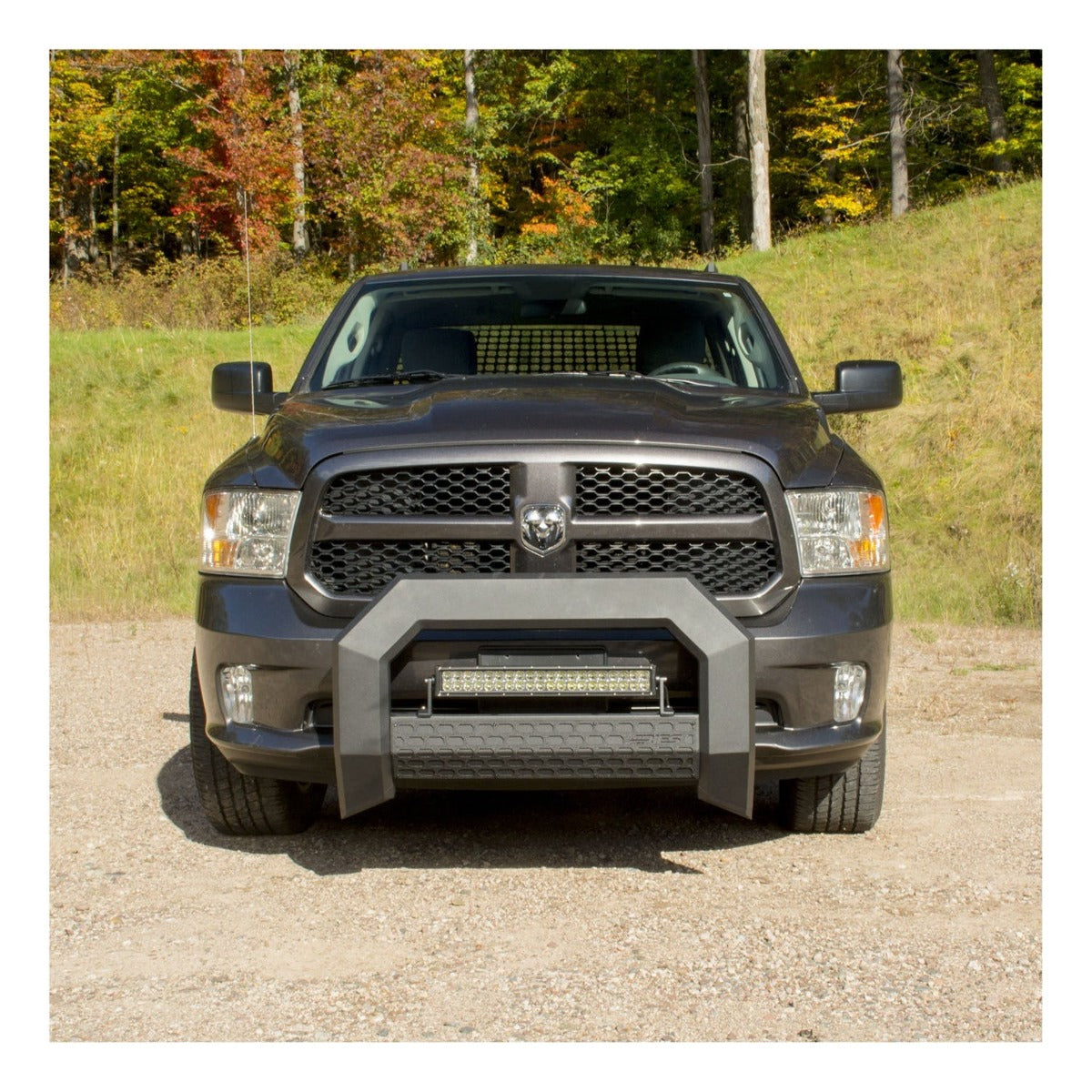 ARIES 2165000 AdvantEDGE 5-1/2" Black Aluminum Bull Bar, Select Dodge, Ram 1500