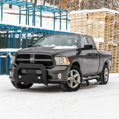 ARIES 2165100 AdvantEDGE 5-1/2" Black Aluminum Bull Bar with Lights, Select Dodge, Ram 1500