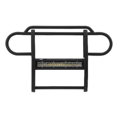 ARIES 2170000 Pro Series Black Steel Grille Guard with Light Bar, Select Jeep Wrangler JK