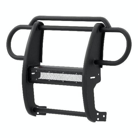 ARIES 2170000 Pro Series Black Steel Grille Guard with Light Bar, Select Jeep Wrangler JK