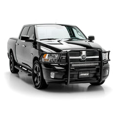 ARIES 2170028 Pro Series Black Steel Grille Guard with Light Bar, Select Dodge, Ram 1500