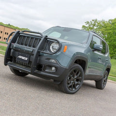 ARIES 2170031 Pro Series Black Steel Grille Guard with Light Bar, Select Jeep Renegade
