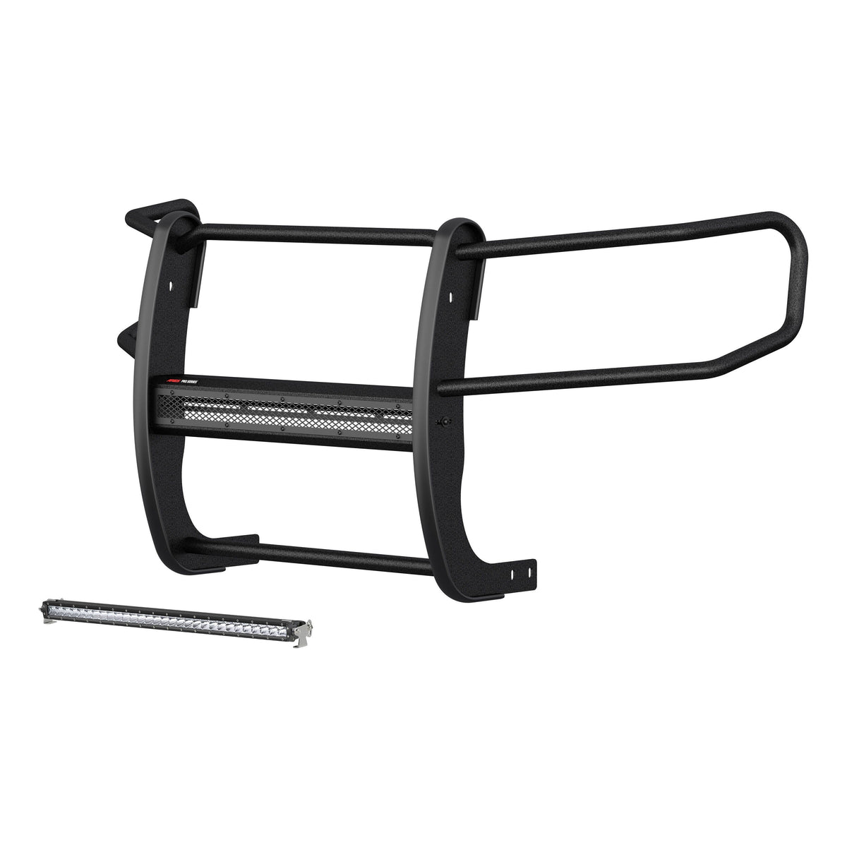 ARIES 2170034 Pro Series Black Steel Grille Guard with Light Bar, Select Toyota 4Runner