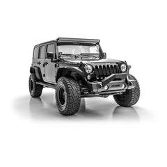 ARIES 2186001 TrailCrusher Jeep Wrangler TJ Steel Front Bumper with Brush Guard, 9.5K