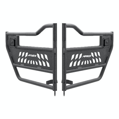 ARIES 2500200 Jeep Wrangler JL, Gladiator Aluminum Rear Tube Doors