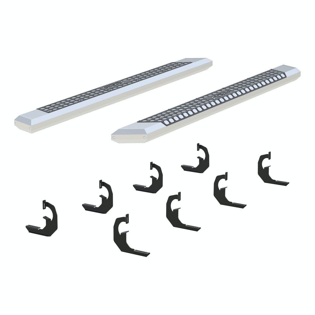 ARIES 2555002 AdvantEDGE 5-1/2" x 75" Chrome Aluminum Side Bars, Select Chevrolet, GMC