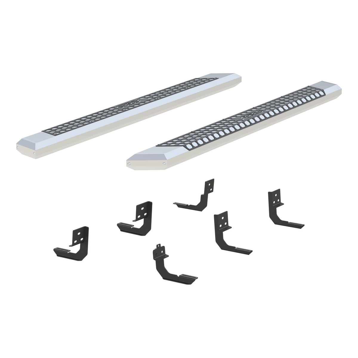 ARIES 2555005 AdvantEDGE 5-1/2" x 75" Chrome Aluminum Side Bars, Select Dodge, Ram 1500