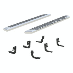ARIES 2555006 AdvantEDGE 5-1/2" x 85" Chrome Aluminum Side Bars, Select Ram 1500 to 5500