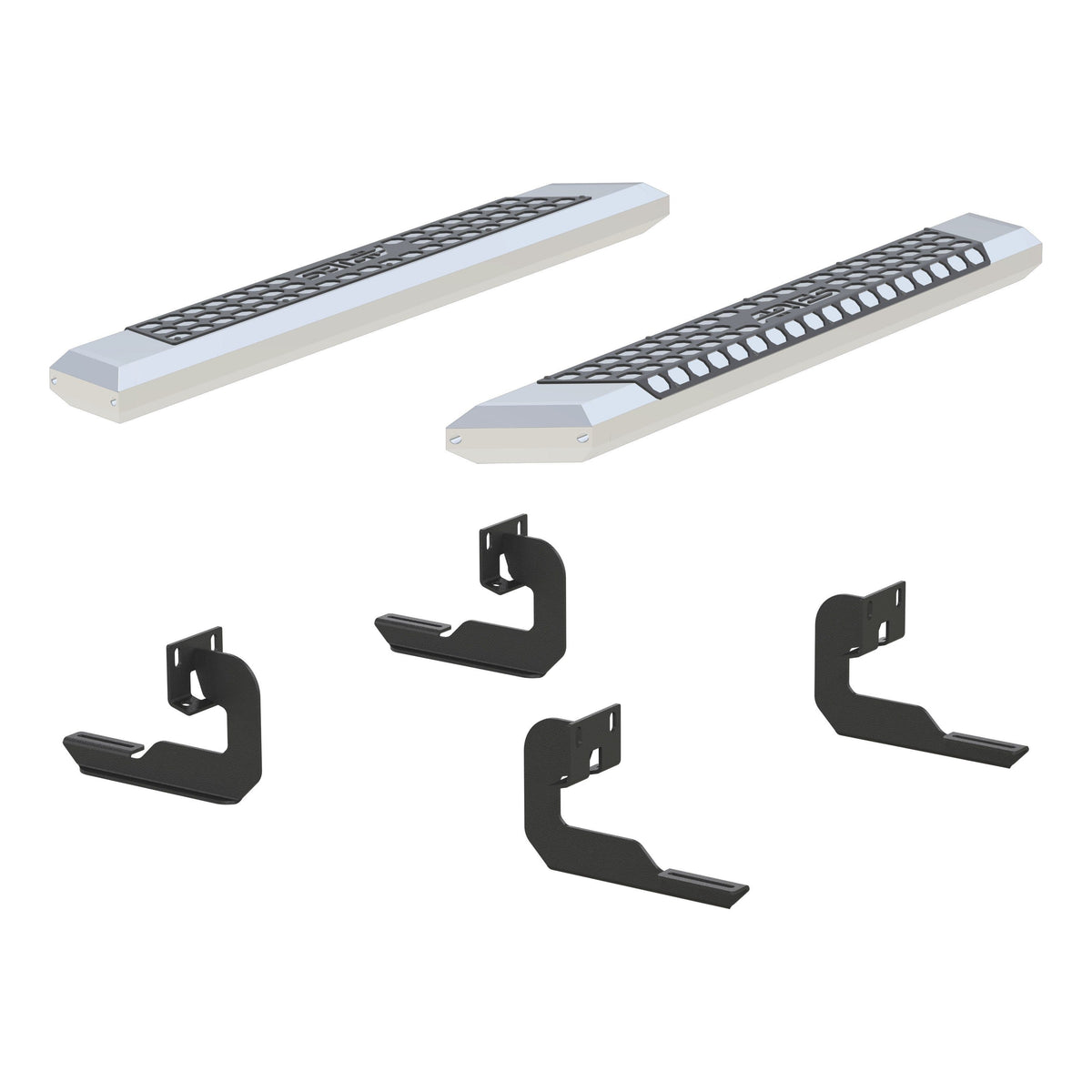 ARIES 2555007 AdvantEDGE 5-1/2" x 53" Chrome Aluminum Side Bars, Select Ford F-150