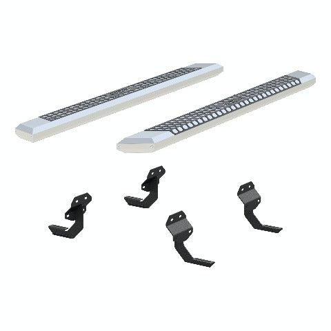 ARIES 2555012 AdvantEDGE 5-1/2" x 75" Chrome Aluminum Side Bars, Select Ford F150, F250, F350