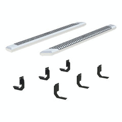 ARIES 2555015 AdvantEDGE 5-1/2" x 91" Chrome Aluminum Side Bars, Select Silverado, Sierra Crew