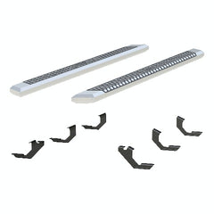 ARIES 2555023 AdvantEDGE 5-1/2" x 85" Chrome Aluminum Side Bars, Select Toyota Tacoma