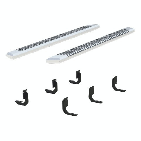 ARIES 2555024 AdvantEDGE 5-1/2" x 91" Chrome Aluminum Side Bars, Select Ford F250, F350, F450