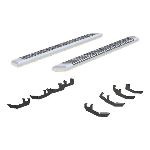 ARIES 2555030 AdvantEDGE 5-1/2" x 85" Chrome Aluminum Side Bars, Select Honda Ridgeline