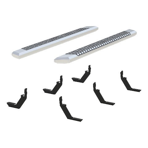 ARIES 2555043 AdvantEDGE 5-1/2" x 75" Chrome Aluminum Side Bars, Select Colorado, Canyon