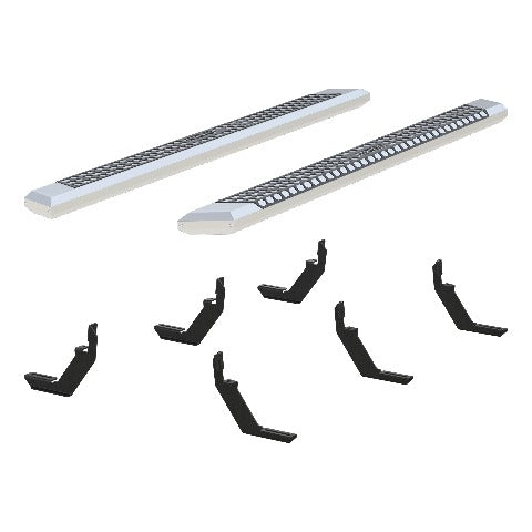 ARIES 2555044 AdvantEDGE 5-1/2" x 85" Chrome Aluminum Side Bars, Select Colorado, Canyon