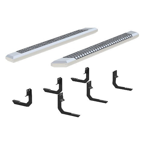 ARIES 2555045 AdvantEDGE 5-1/2" x 75" Chrome Aluminum Side Bars, Select Nissan Titan