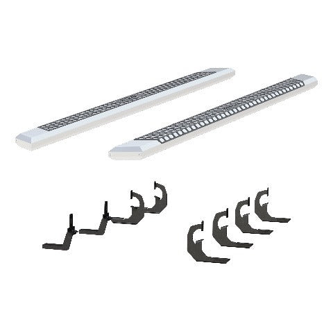 ARIES 2555046 AdvantEDGE 5-1/2" x 91" Chrome Aluminum Side Bars, Select Silverado, Sierra