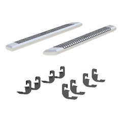 ARIES 2555051 AdvantEDGE 5-1/2" x 75" Chrome Aluminum Side Bars, Select Silverado, Sierra Crew