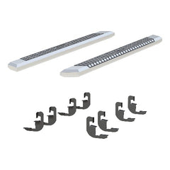 ARIES 2555051 AdvantEDGE 5-1/2" x 75" Chrome Aluminum Side Bars, Select Silverado, Sierra Crew