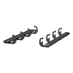 ARIES 2556002 AdvantEDGE 5-1/2" x 75" Black Aluminum Side Bars, Select Chevrolet, GMC